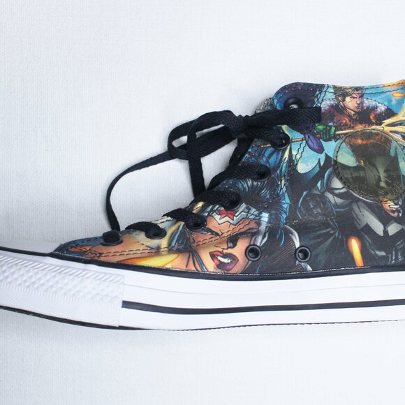 Converse X DC Comics Justice League High Top Converse - Men's 6 or Women's 8 - Picture 16 of 16